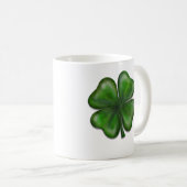Klee mit 4 Blättern Kaffeetasse (VorderseiteRechts)