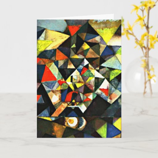 Klee - Mit dem Ei Karte (Gelbe Blume)