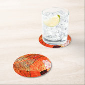 Klee - Modell 106, Polyphonie in Farbe Runder Pappuntersetzer (Vor Ort)