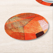 Klee - Modell 106, Polyphonie in Farbe Runder Pappuntersetzer (Angewinkelt)