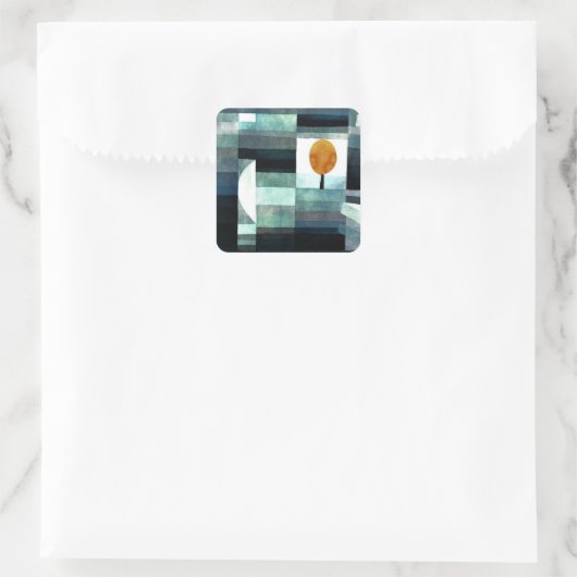 Klee - Mondlicht Quadratischer Aufkleber (Tasche)