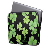 Klee-Monogramm-Laptop-Hülle Laptopschutzhülle (Vorderseite Links)
