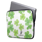 Klee-Monogramm-Laptop-Hülle Laptopschutzhülle (Vorderseite Links)