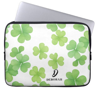 Klee-Monogramm-Laptop-Hülle Laptopschutzhülle