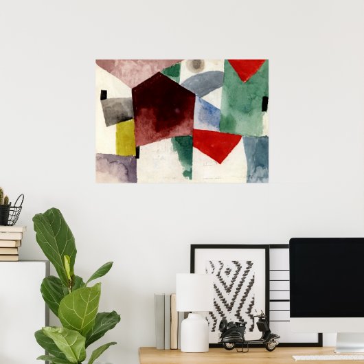 Klee - Müdigkeit in einer geräumigen Stadt Poster (Heimbüro)