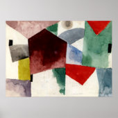 Klee - Müdigkeit in einer geräumigen Stadt Poster (Vorne)