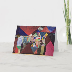 Klee - Municipal Jewel, 1917 Aquarell Karte