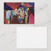 Klee - Municipal Jewel, 1917 Aquarell Mitteilungskarte (Vorne/Hinten)