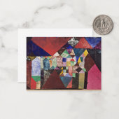 Klee - Municipal Jewel, 1917 Aquarell Mitteilungskarte (Vorderseite/Rückseite Beispiel)