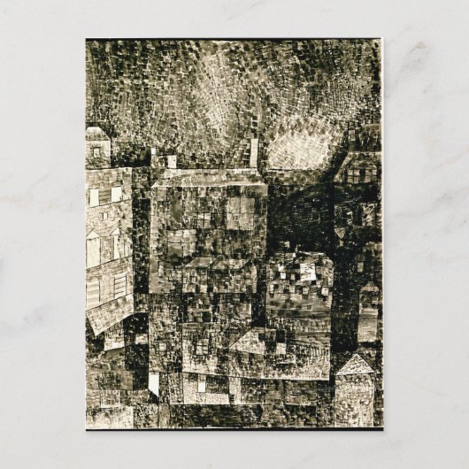 Klee - Nachteindruck einer Südstadt Postkarte (Vorderseite)