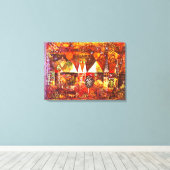 Klee - Nachtfeste Leinwanddruck (Insitu (Holzboden))