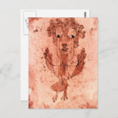 Klee - Neuer Engel (Angelus Novus) Postkarte (Vorne/Hinten)