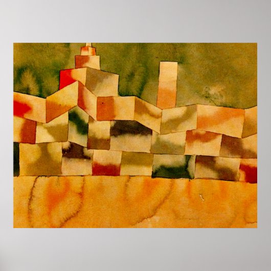 Klee - Orientalische Architektur Poster (Vorne)