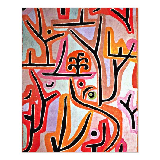 Klee - Park Bei Lu, abstrakte Kunst Fotodruck (Vorne)