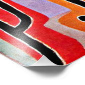 Klee - Park Bei Lu, abstrakte Kunst Fotodruck (Ecke)