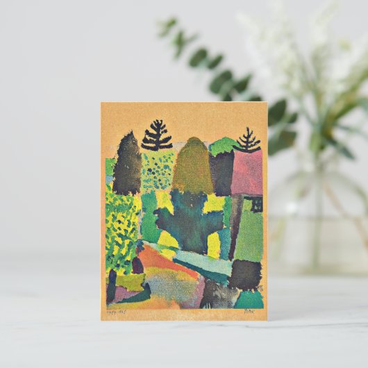 Klee - Park, Feiertagspostkarte (Stehend Vorderseite)