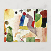 Klee - Pathetische Wasserfarbe Postkarte (Vorderseite)