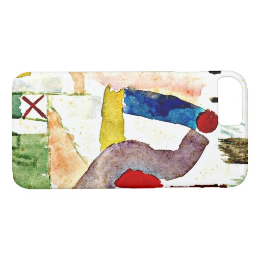 Klee - Pathetische Wasserfarbe, rot Case-Mate iPhone Hülle (Rückseite (Horizontal))