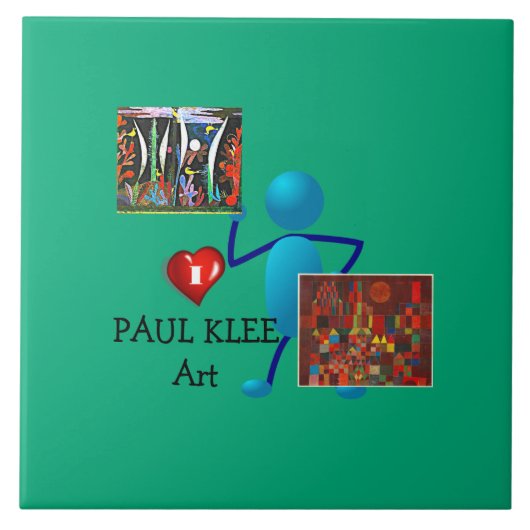 Klee - Paul Klee Art Fliese (Vorderseite)