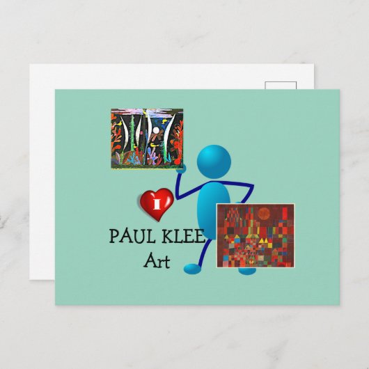 Klee - Paul Klee Art Postkarte (Vorne/Hinten)
