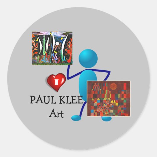 Klee - Paul Klee Art Runder Aufkleber (Vorderseite)