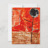 Klee - Pflanze im Spätherbst Karte (Vorderseite)