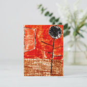 Klee - Pflanze im Spätherbst Karte (Stehend Vorderseite)