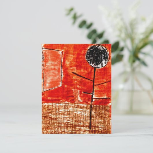 Klee - Pflanze im Spätherbst Karte (Stehend Vorderseite)