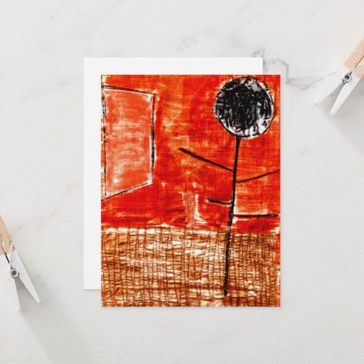 Klee - Pflanze im Spätherbst Karte (Vorderseite/Rückseite Beispiel)