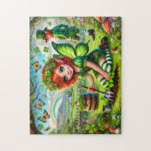 Klee Pixie-Puzzle, Feeen Leprechaun St. Patrick's Puzzle (Vertikal)