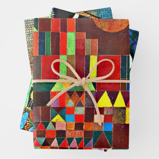 Klee - Populäre Gemälde von Paul Klee Geschenkpapier Set (Beispiel)