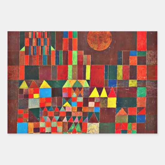 Klee - Populäre Gemälde von Paul Klee Geschenkpapier Set (Vorderseite)