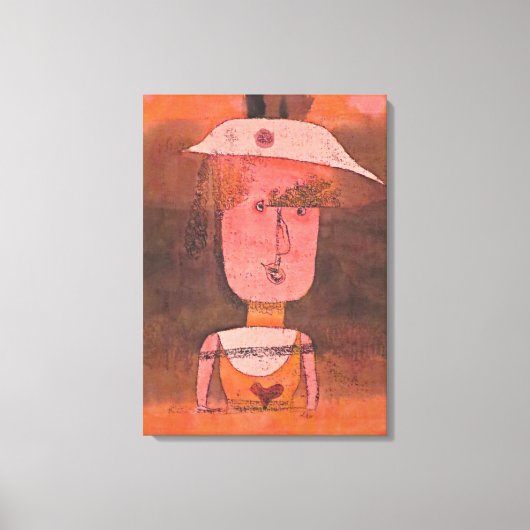 Klee - Portrait von Frau P. im Süden Leinwanddruck (Vorderseite)