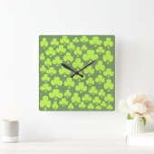 Klee Quadratische Wanduhr (Zuhause)