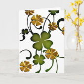 Klee-Rebe-irische alles- Gute zum Karte (Gelbe Blume)