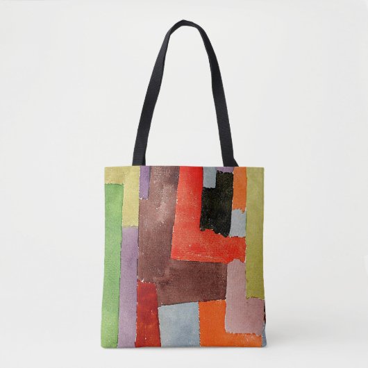 Klee - rechte Augengläser, bunte Gemälde, Tasche (Vorderseite)