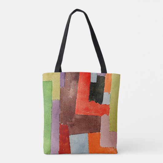 Klee - rechte Augengläser, bunte Gemälde, Tasche (Rückseite)