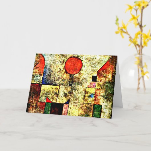 Klee - Red Balloon Karte (Gelbe Blume)