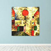 Klee - Red Balloon Leinwanddruck (Insitu (Holzboden))