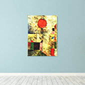 Klee - Red Balloon Leinwanddruck (Insitu (Holzboden))