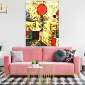 Klee - Red Balloon Leinwanddruck (Insitu (Wohnzimmer))