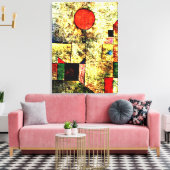 Klee - Red Balloon Leinwanddruck (Insitu (Wohnzimmer))