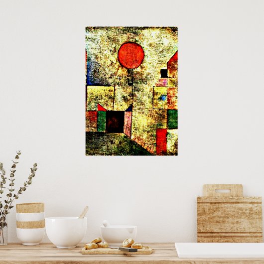 Klee - Red Balloon Poster (Küche)