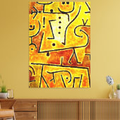 Klee - Red Waistcoat Leinwanddruck (Insitu (Wohnzimmer))