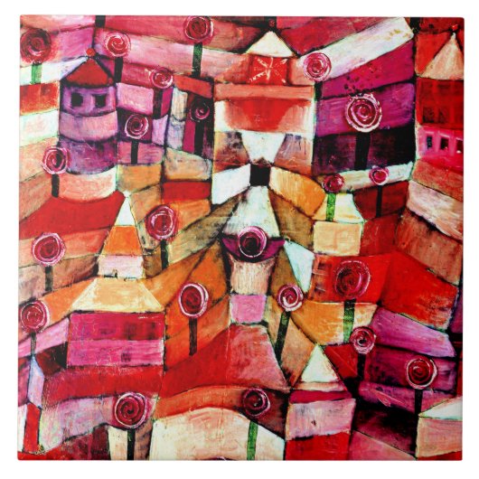Klee - Rosengarten Fliese (Vorderseite)