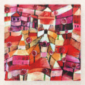 Klee - Rosengarten Glasuntersetzer (Vorderseite)