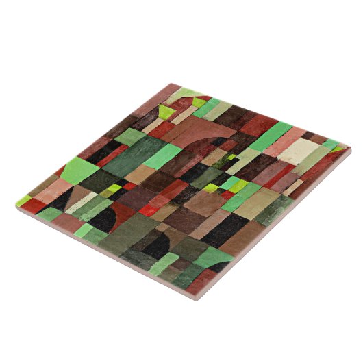 Klee - Rote, grüne und violett-gelbe Rhythmen,  Fliese (Seite)