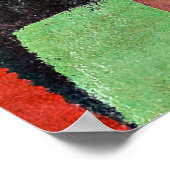Klee - Rote, grüne und violett-gelbe Rhythmen, Poster (Ecke)
