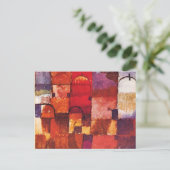 Klee - Rote und weiße Cupolas Postkarte (Stehend Vorderseite)