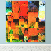 Klee - Rote und Weiße Domen, abstrakte Malerei, Leinwanddruck (Insitu (Holzboden))